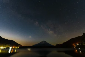 Milky Way Over Mount Fuji: Night at the Fuji Five Lakes