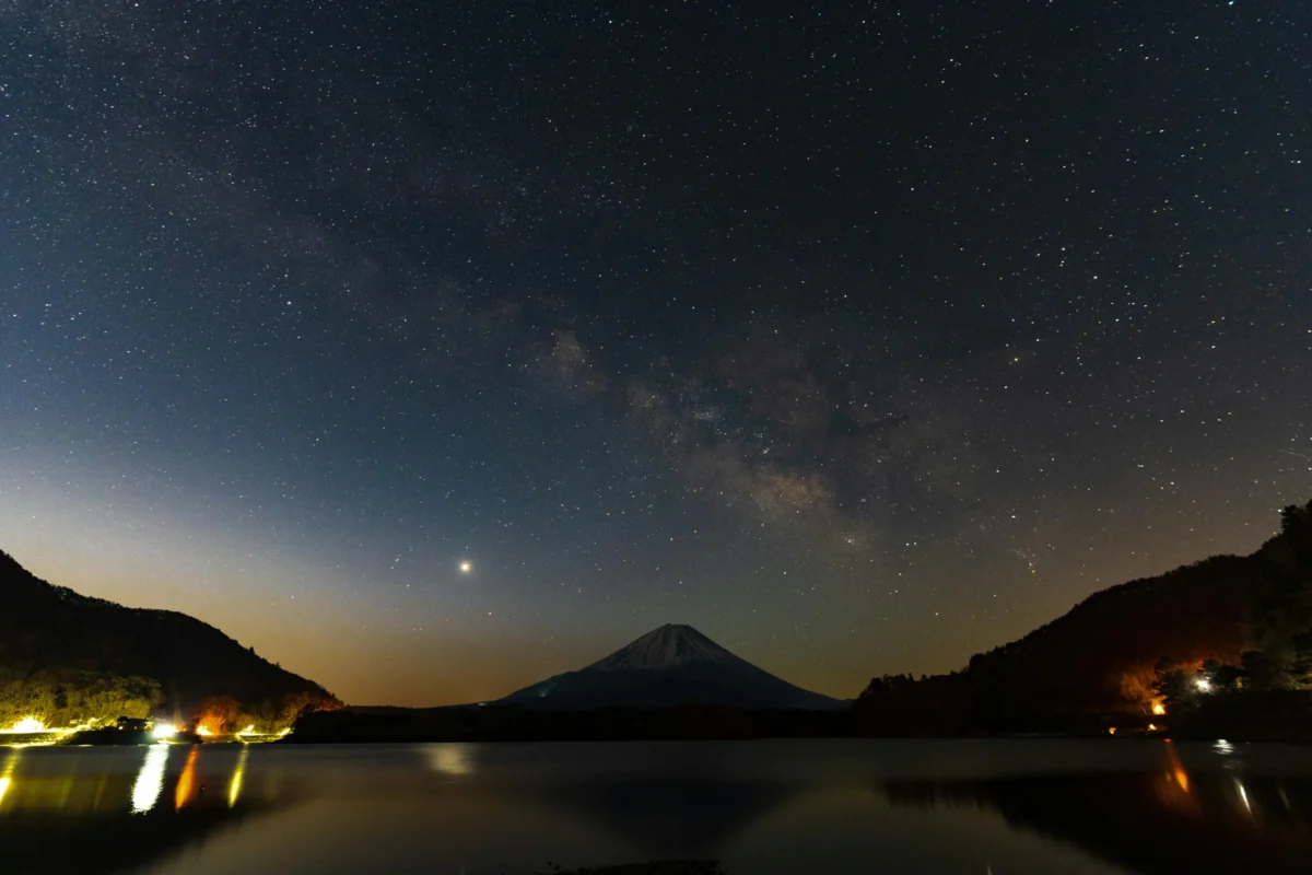Milky Way Over Mount Fuji: Night at the Fuji Five Lakes
